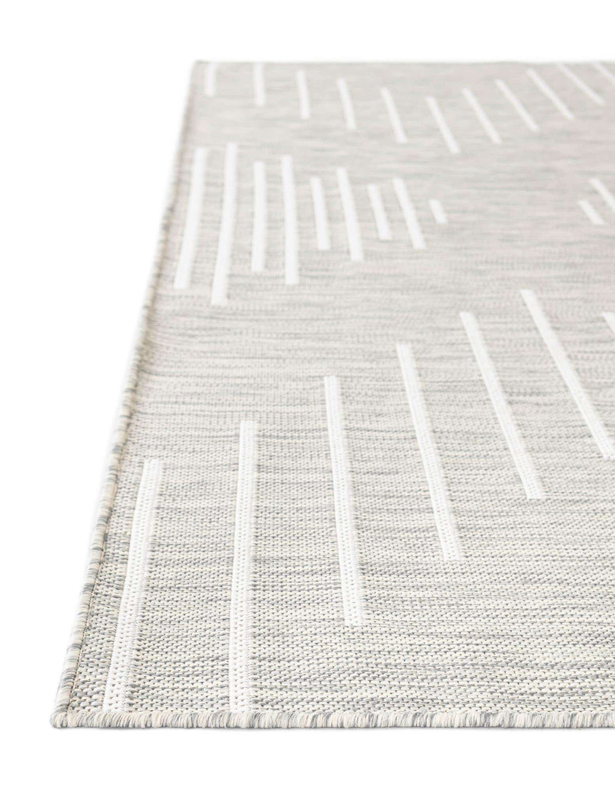 Rechteck Outdoor Teppich Tulum Outdoor in Grau von Hadorn™ - Lifestyle Image