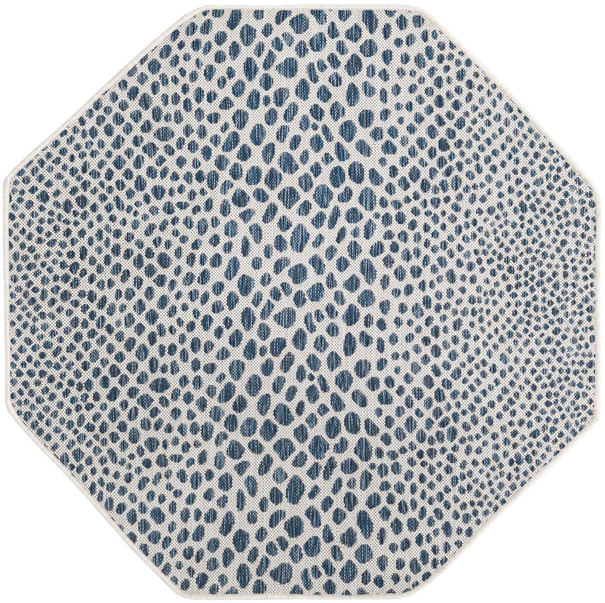 Achteck Outdoor Teppich Tulum Outdoor in Blau von Hadorn™ - Lifestyle Image