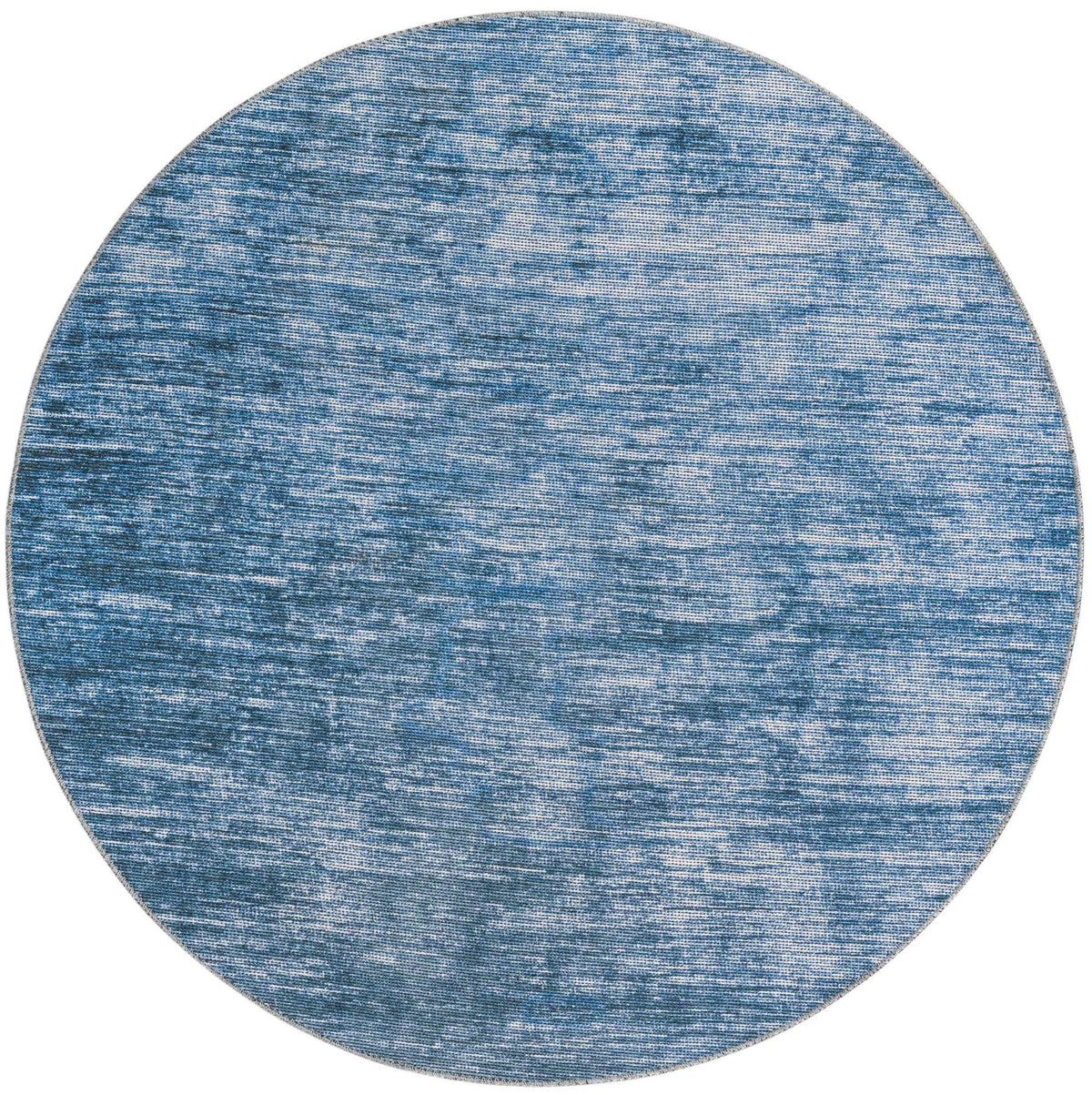 Rund Teppich Asha in Blau von Hadorn™ - Lifestyle Image