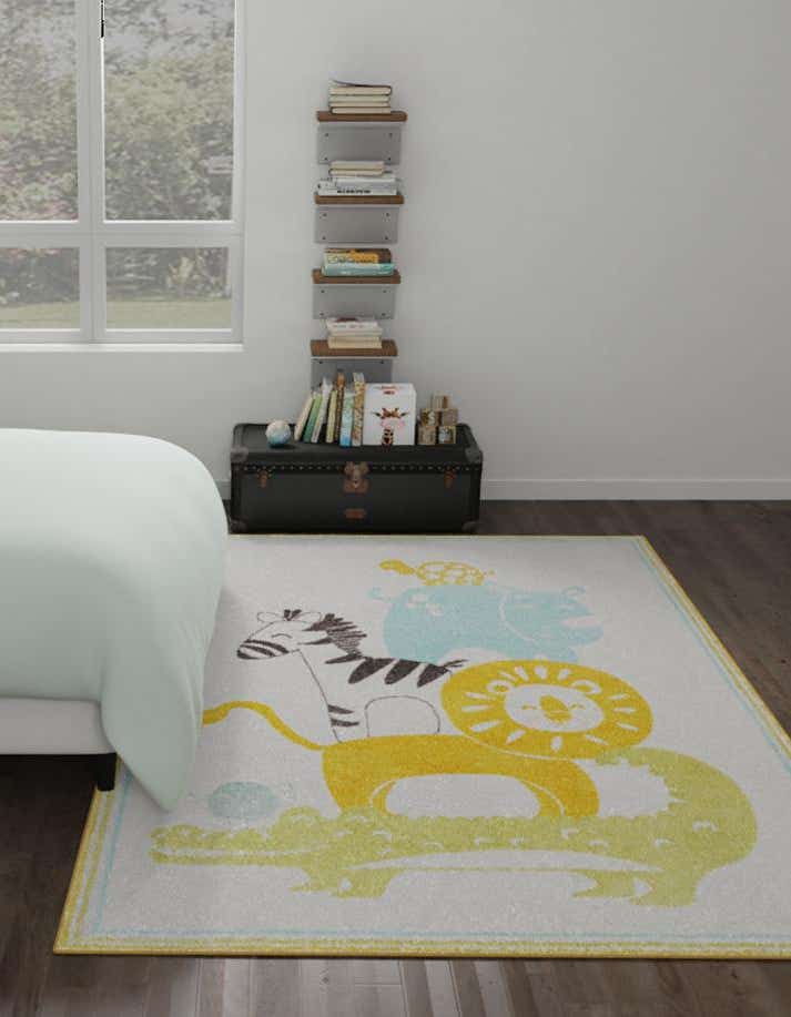 Rechteck Teppich Whimsy Kids in Elfenbein von Hadorn™ - Lifestyle Image