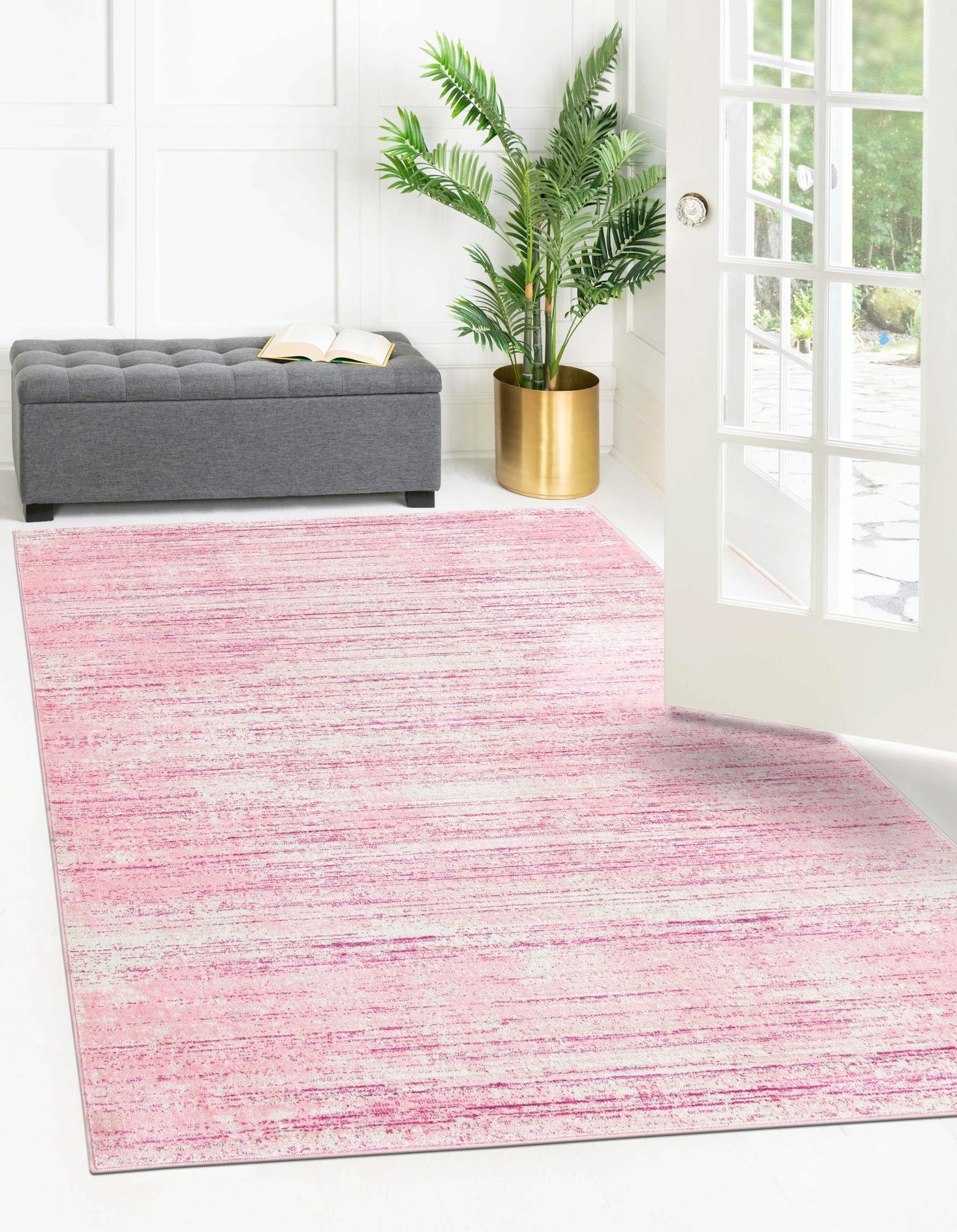 Rechteck Teppich Bellevue in Rosa von Hadorn™ - Lifestyle Image