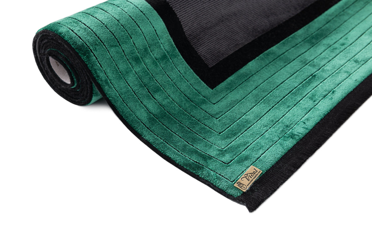Rechteck Luxus Teppich Laax in Schwarz von Hadorn™ - Lifestyle Image