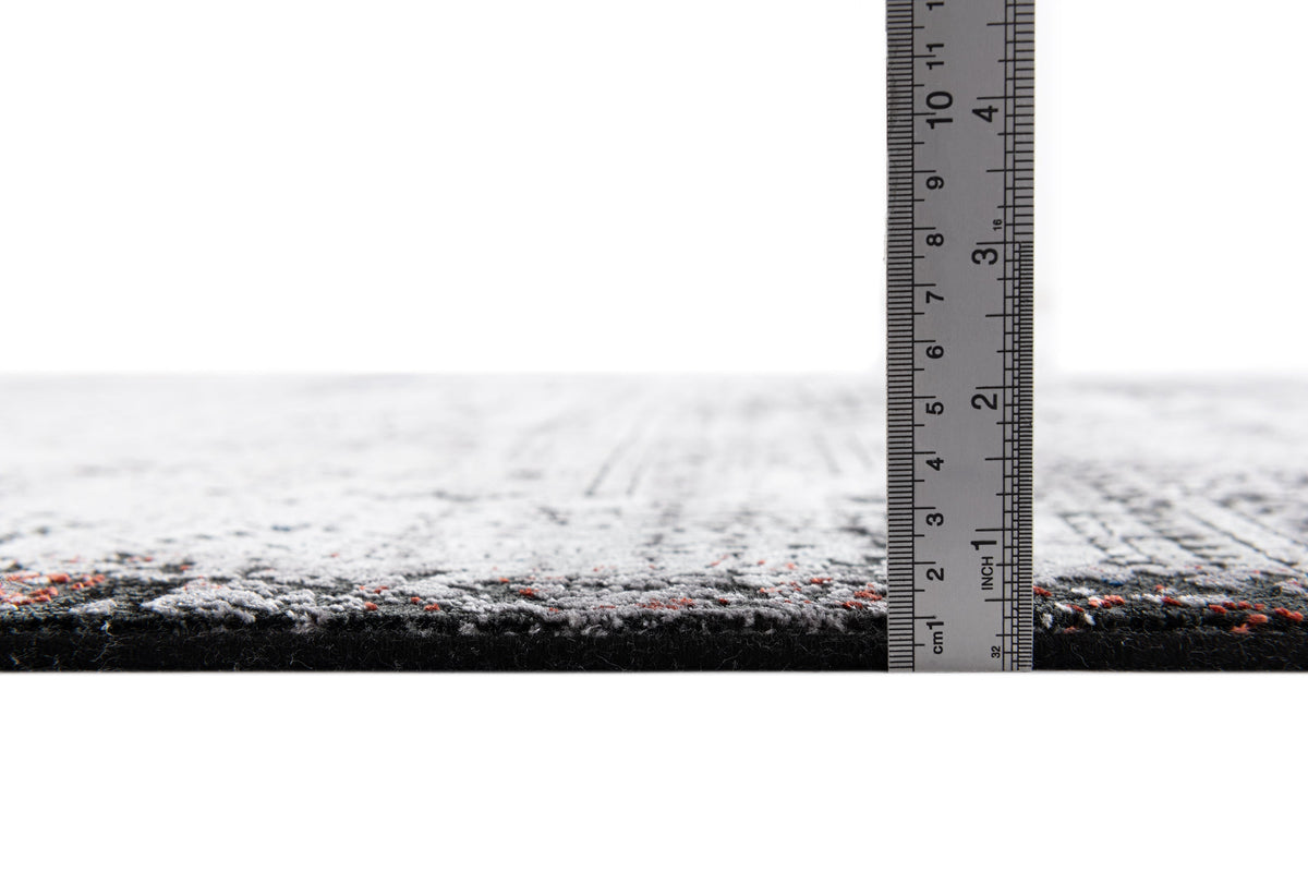 Rechteck Luxus Teppich Bad Ragaz in Grau von Hadorn™ - Lifestyle Image