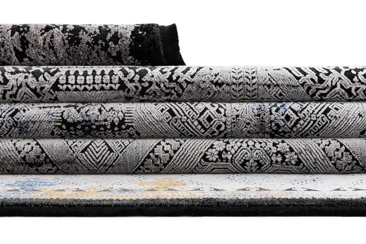 Rechteck Luxus Teppich Bad Ragaz in Grau von Hadorn™ - Lifestyle Image