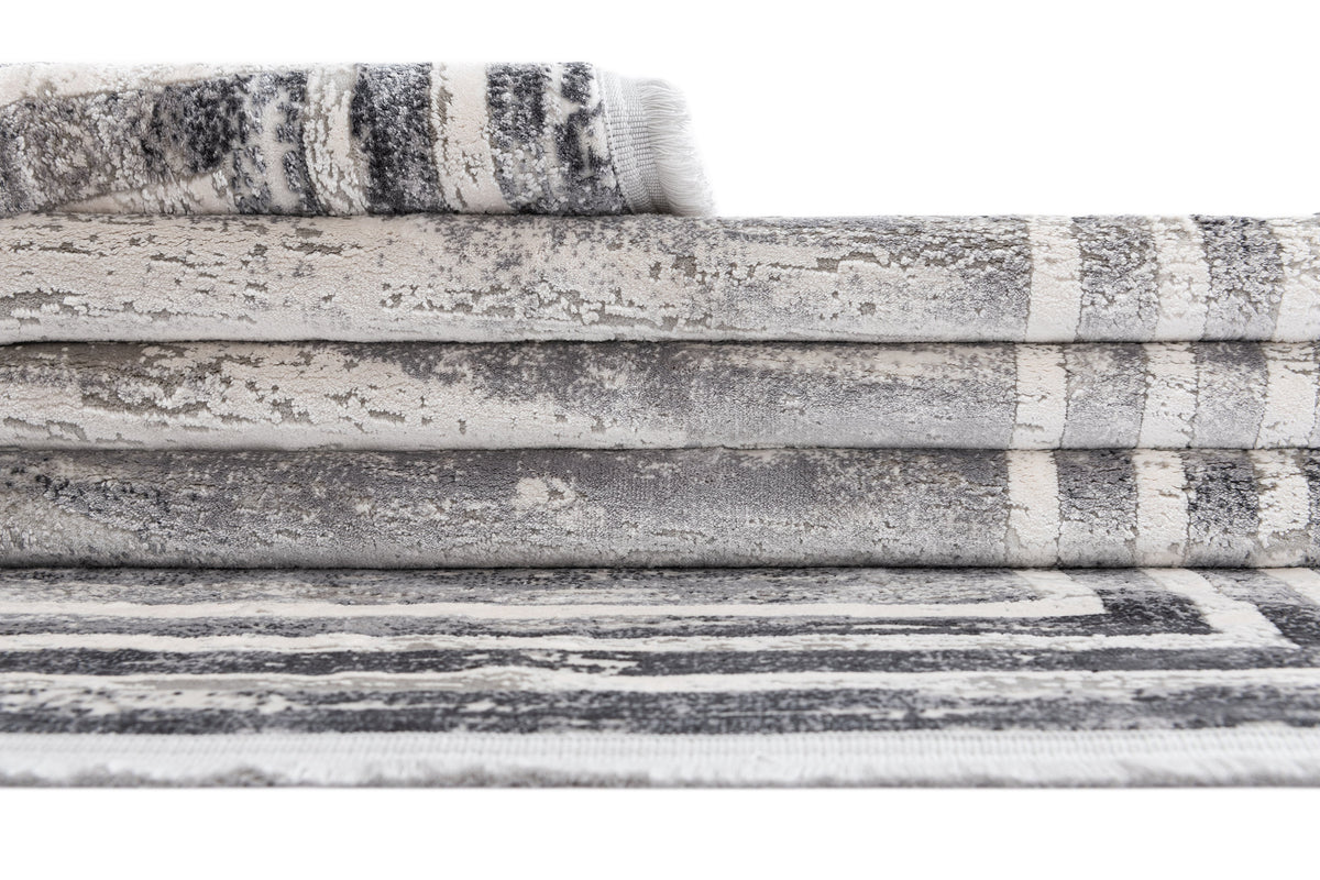 Rechteck Luxus Teppich Montreux in Grau von Hadorn™ - Lifestyle Image