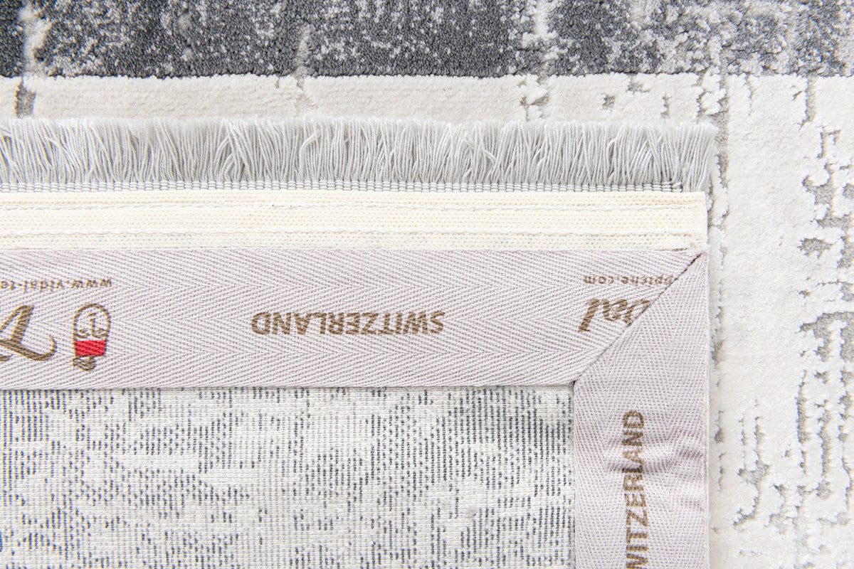 Rechteck Luxus Teppich Montreux in Grau von Hadorn™ - Lifestyle Image