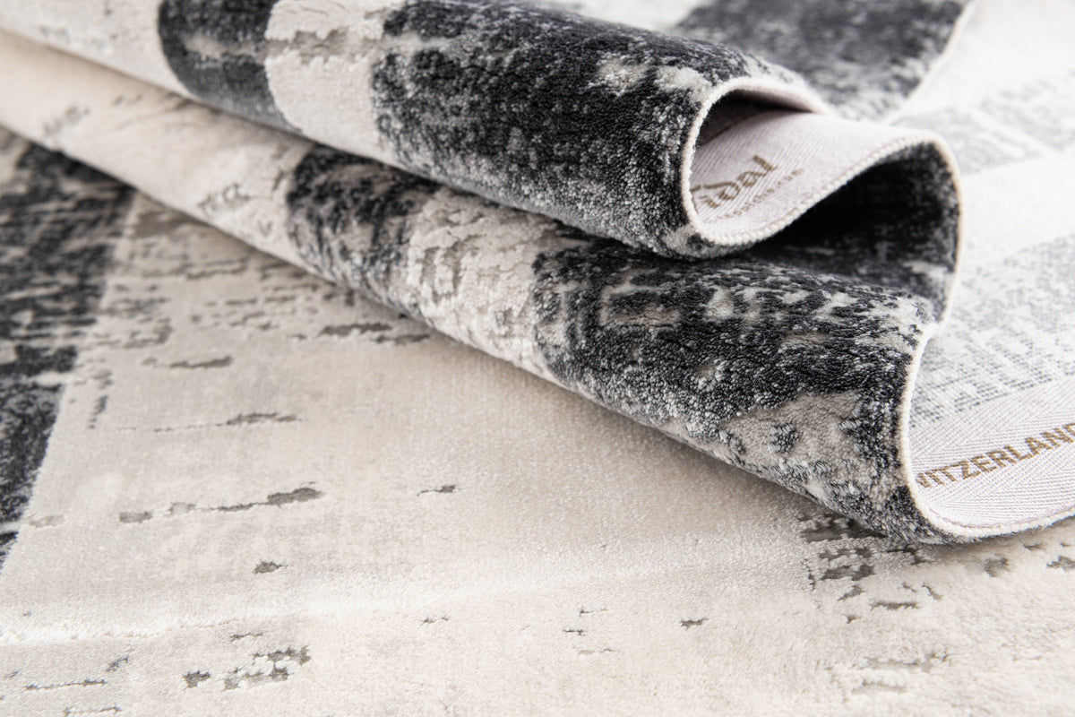 Rechteck Luxus Teppich Montreux in Grau von Hadorn™ - Lifestyle Image
