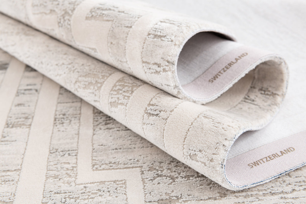 Rechteck Luxus Teppich Montreux in Grau von Hadorn™ - Lifestyle Image