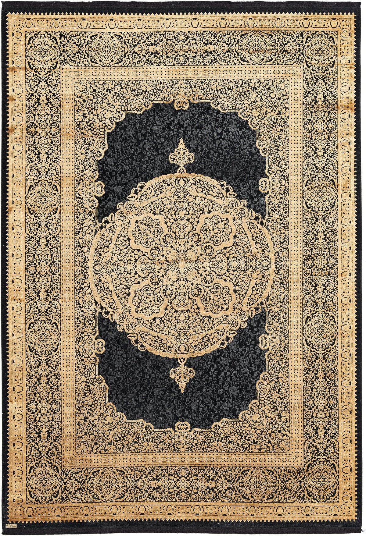 Rechteck Luxus Teppich Bad Ragaz in Dunkelgrau von Hadorn™ - Lifestyle Image