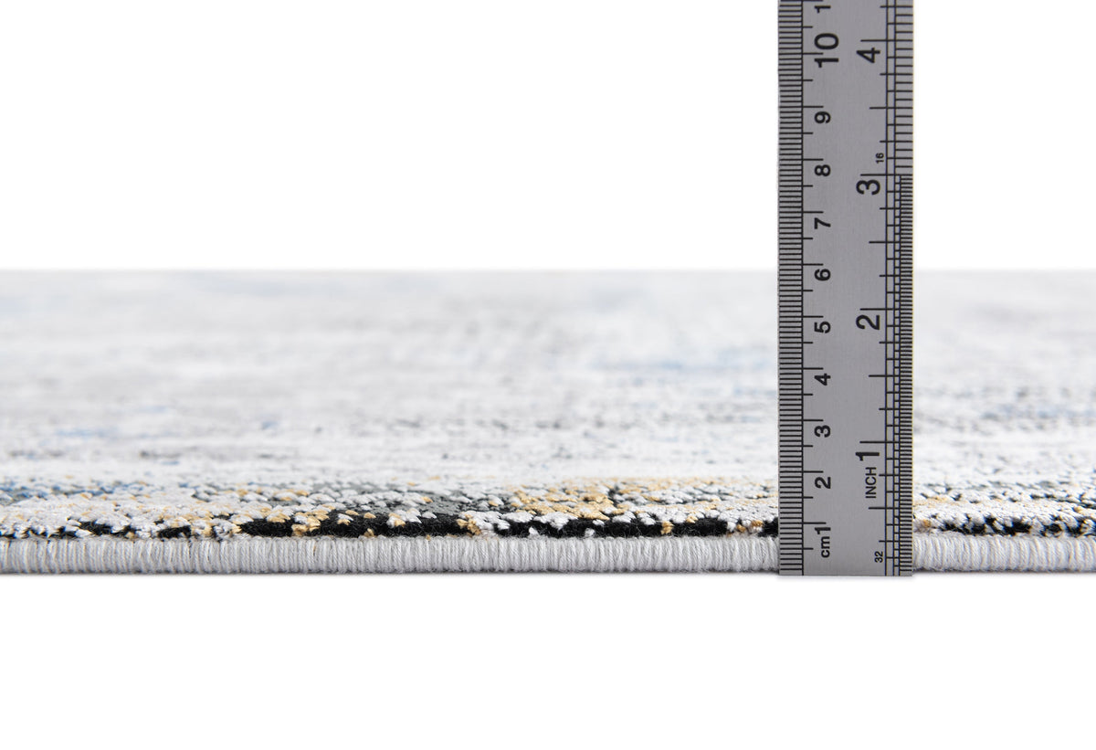 Rechteck Luxus Teppich Bad Ragaz in Grau von Hadorn™ - Lifestyle Image