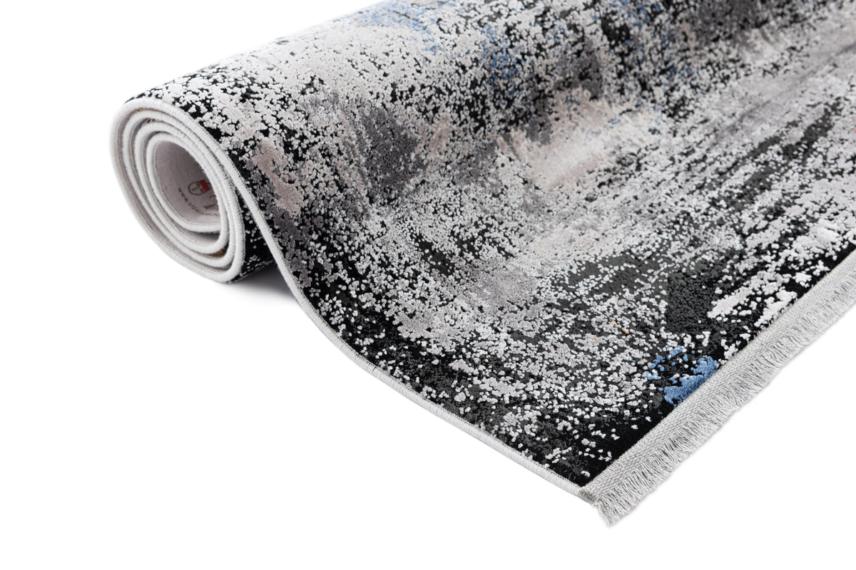 Rechteck Luxus Teppich Bad Ragaz in Grau von Hadorn™ - Lifestyle Image