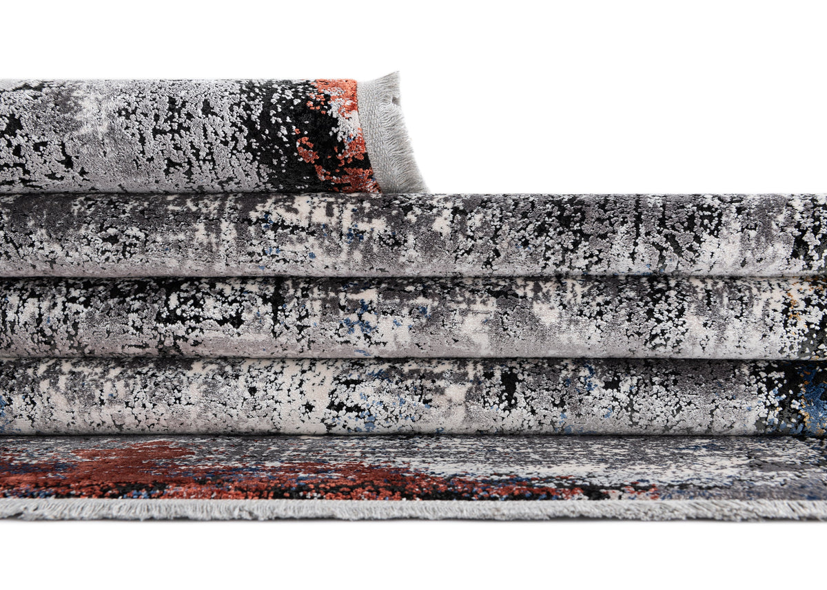 Rechteck Luxus Teppich Bad Ragaz in Grau von Hadorn™ - Lifestyle Image