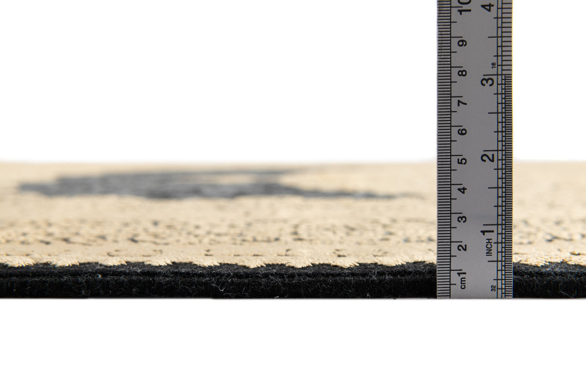 Rechteck Luxus Teppich Bad Ragaz in Dunkelgrau von Hadorn™ - Lifestyle Image