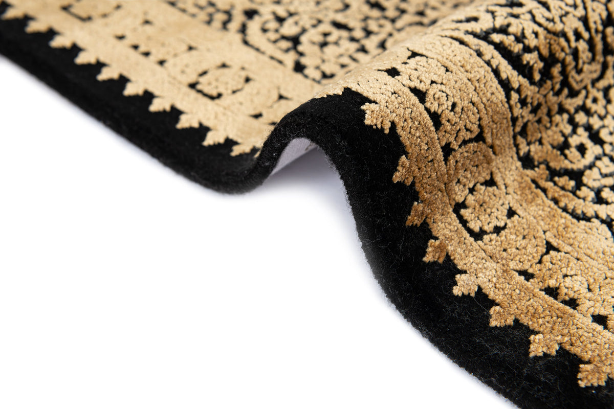 Rechteck Luxus Teppich Bad Ragaz in Dunkelgrau von Hadorn™ - Lifestyle Image