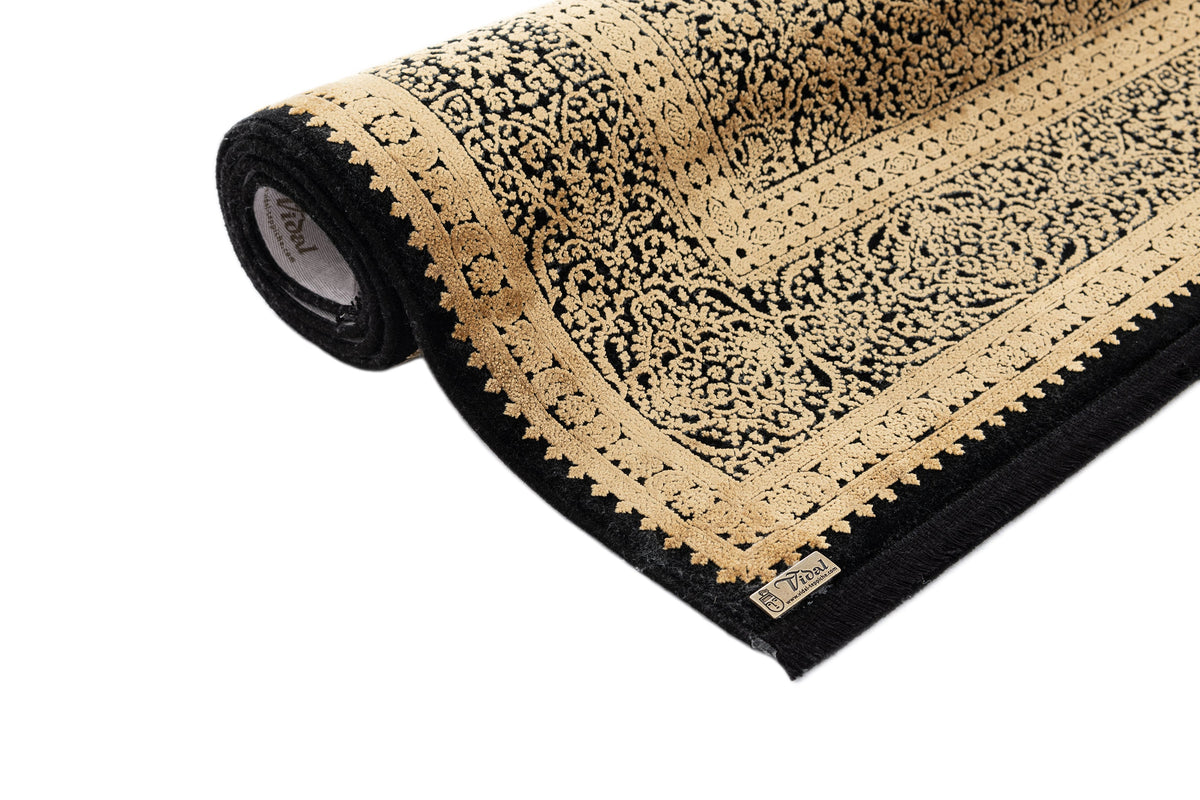 Rechteck Luxus Teppich Bad Ragaz in Dunkelgrau von Hadorn™ - Lifestyle Image