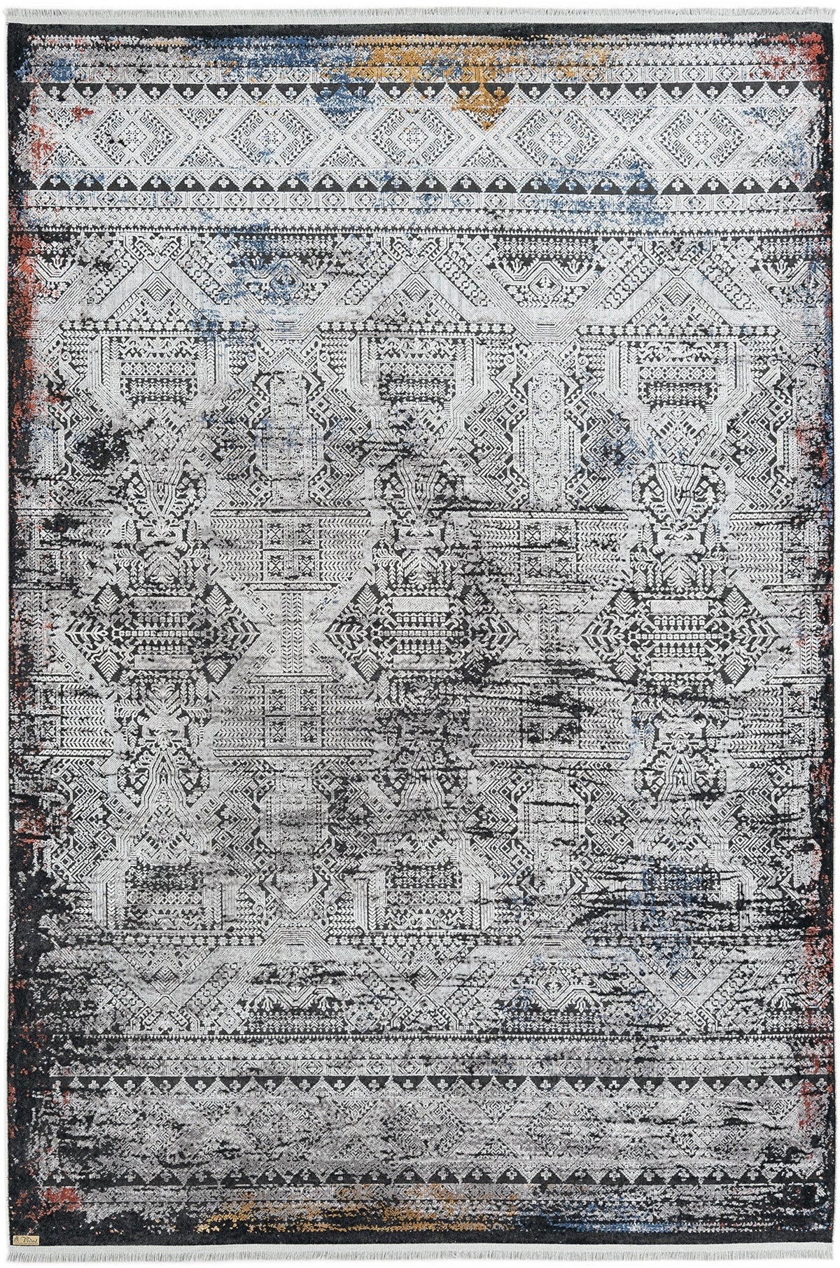 Rechteck Luxus Teppich Bad Ragaz in Grau von Hadorn™ - Lifestyle Image