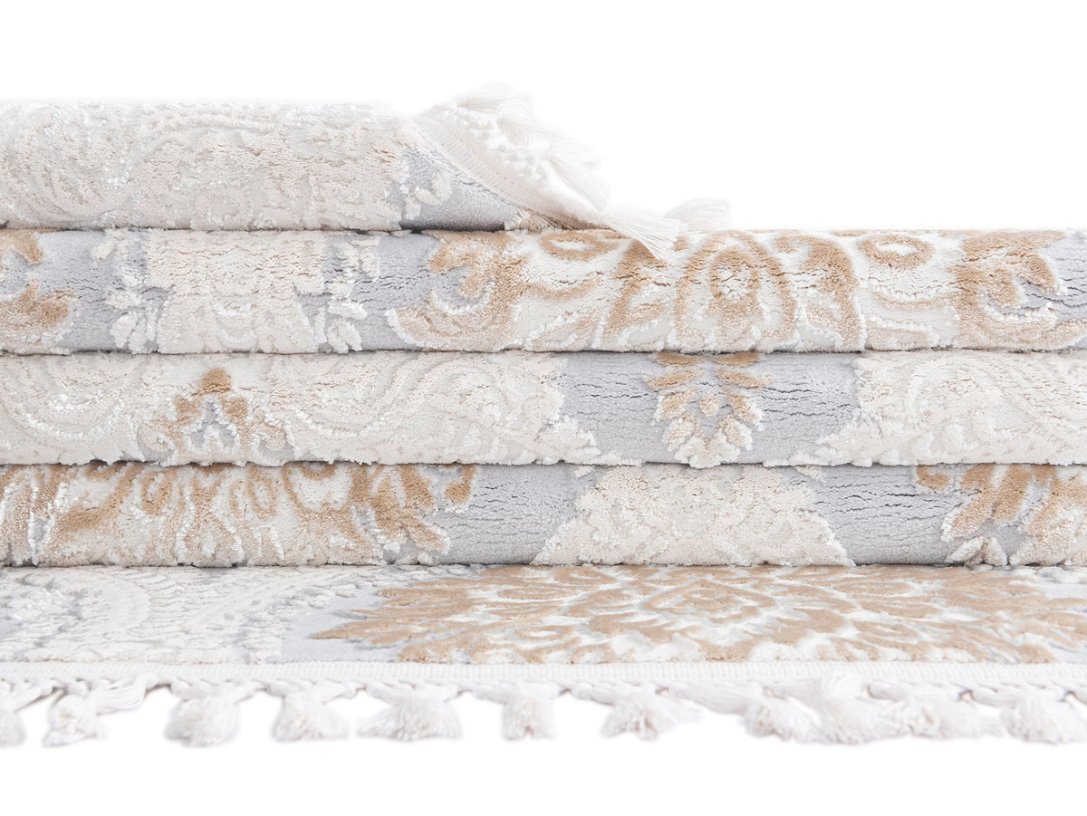 Rechteck Luxus Teppich Arosa in Weiss von Hadorn™ - Lifestyle Image