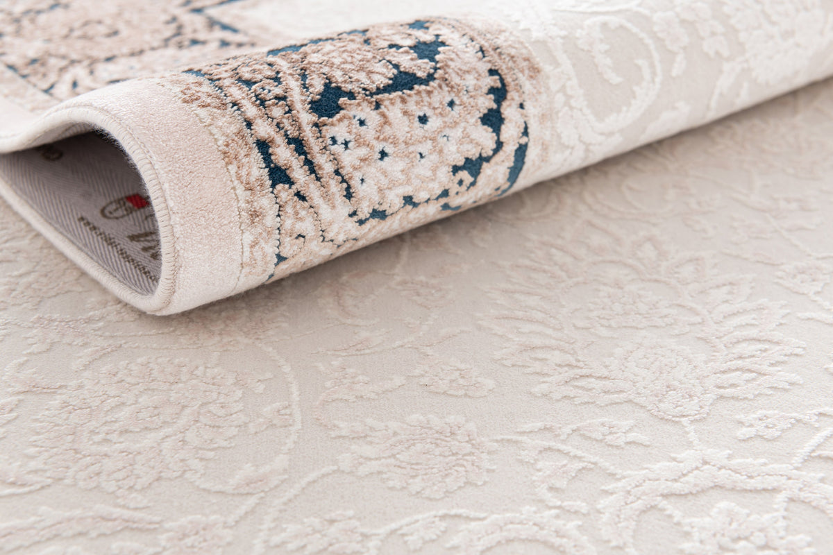 Rechteck Luxus Teppich Sion in Weiss von Hadorn™ - Lifestyle Image