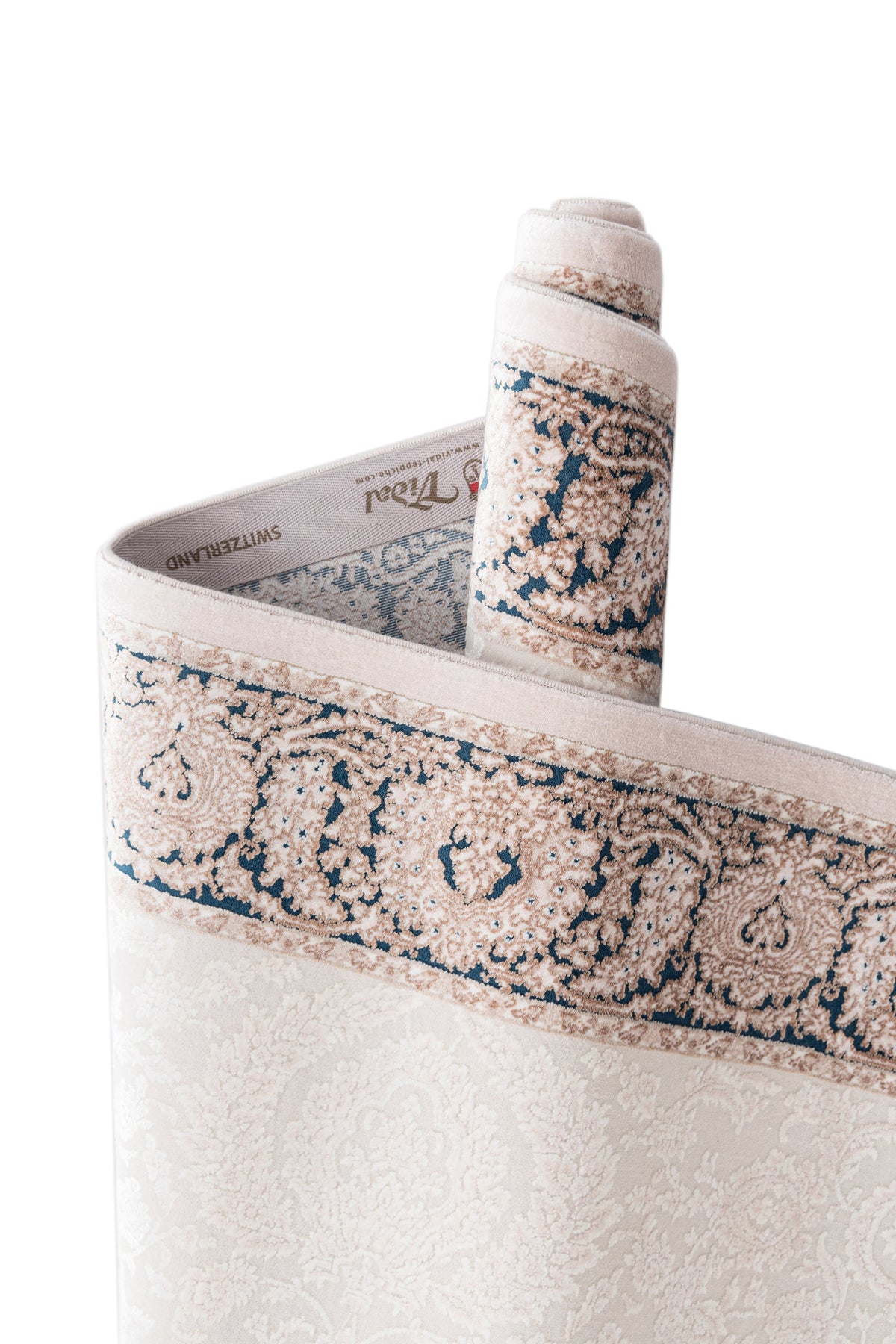 Rechteck Luxus Teppich Sion in Weiss von Hadorn™ - Lifestyle Image