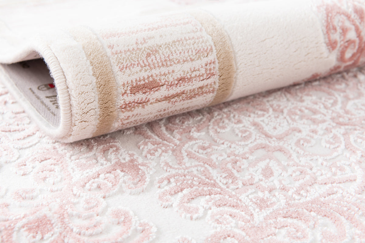 Oval Luxus Teppich Arosa in Rosa von Hadorn™ - Lifestyle Image