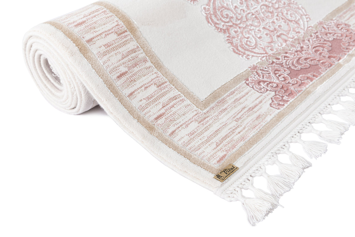 Rechteck Luxus Teppich Arosa in Rosa von Hadorn™ - Lifestyle Image