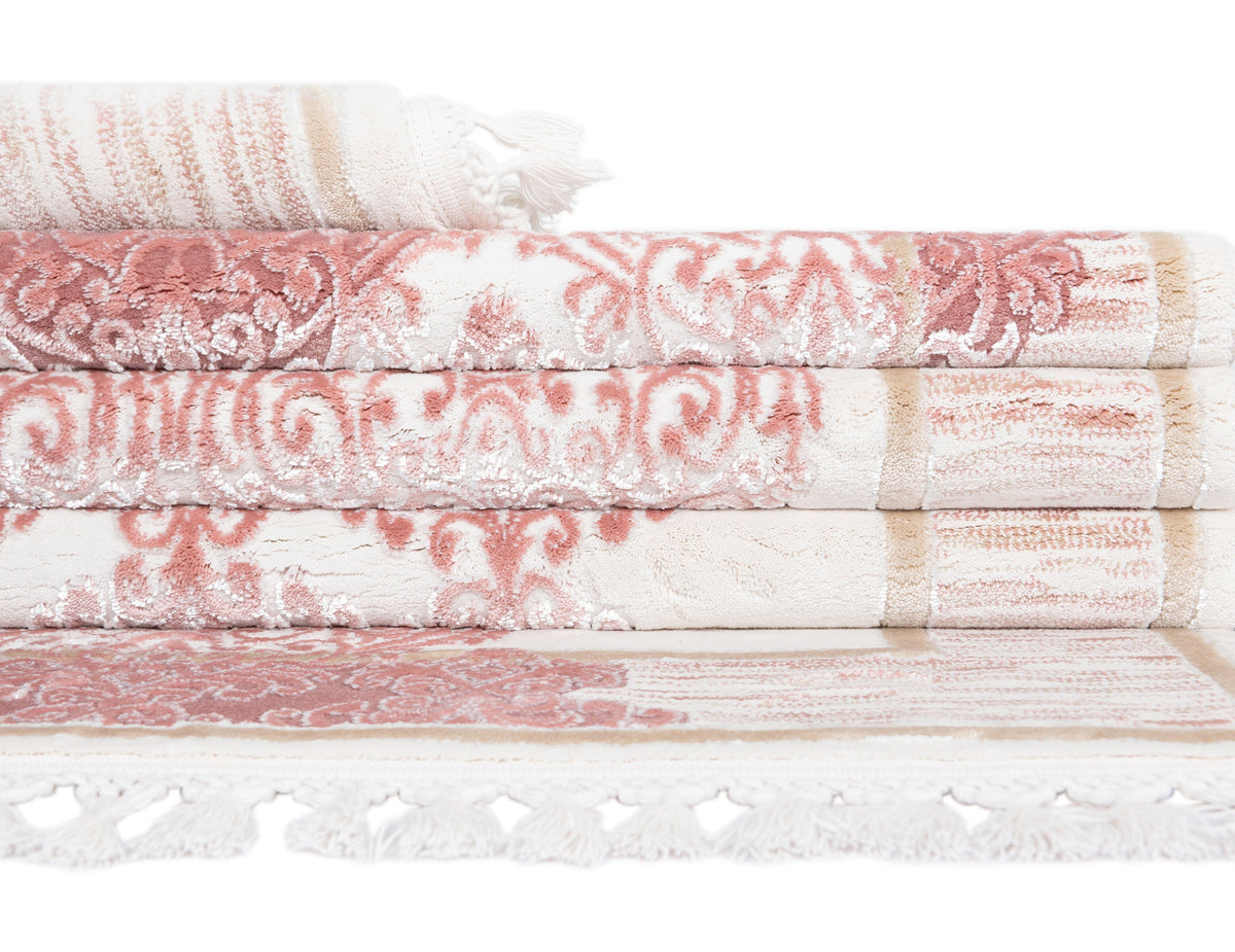 Rechteck Luxus Teppich Arosa in Rosa von Hadorn™ - Lifestyle Image