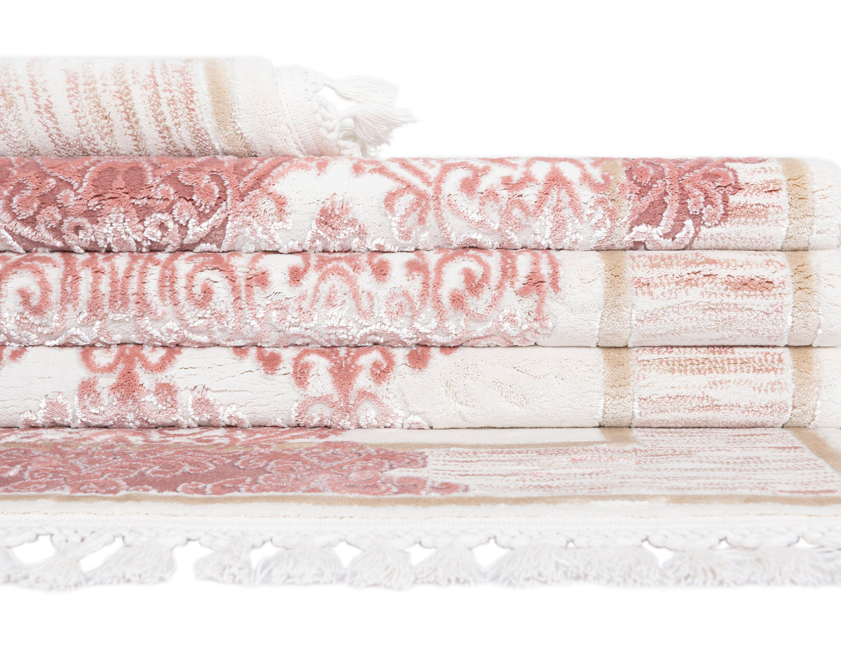 Oval Luxus Teppich Arosa in Rosa von Hadorn™ - Lifestyle Image