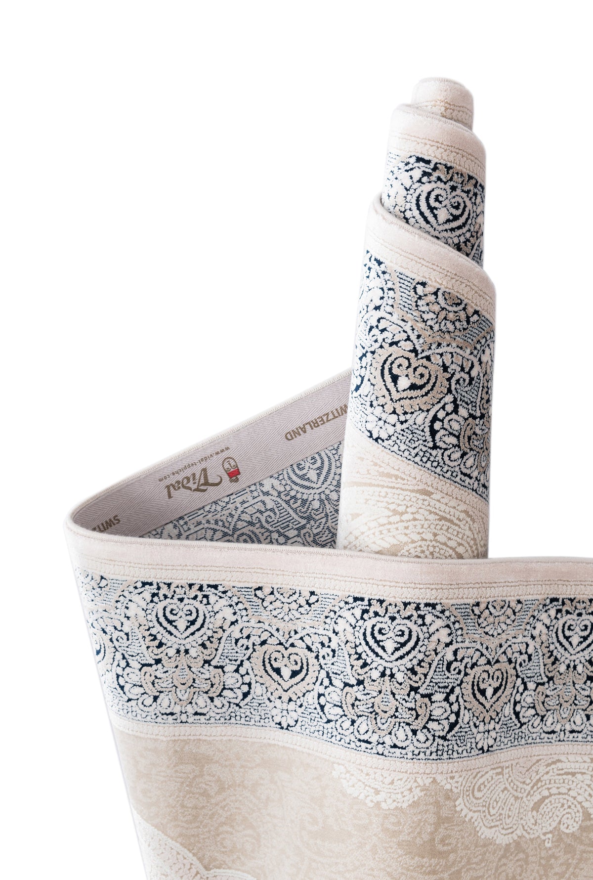 Rechteck Luxus Teppich Sion in Creme von Hadorn™ - Lifestyle Image