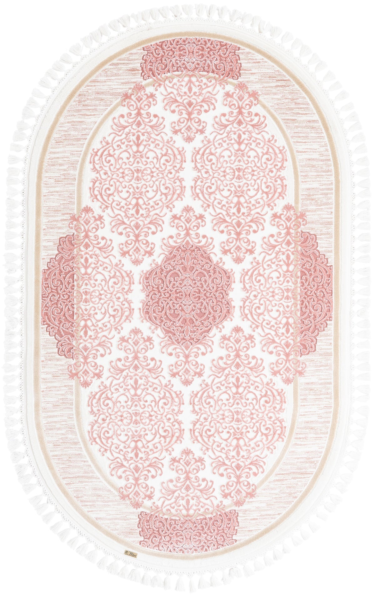 Oval Luxus Teppich Arosa in Rosa von Hadorn™ - Lifestyle Image