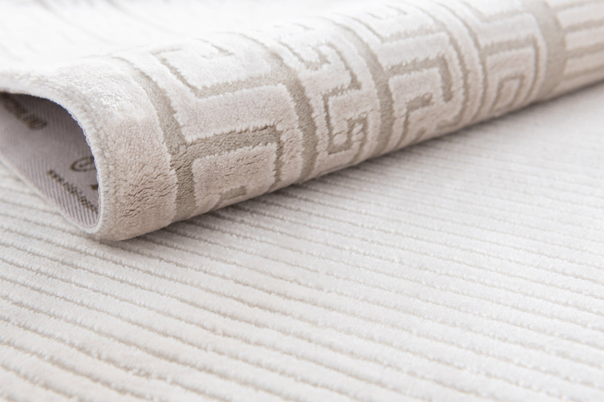 Rechteck Luxus Teppich Chiasso in Grau von Hadorn™ - Lifestyle Image