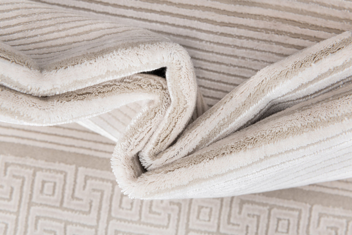 Rechteck Luxus Teppich Chiasso in Grau von Hadorn™ - Lifestyle Image