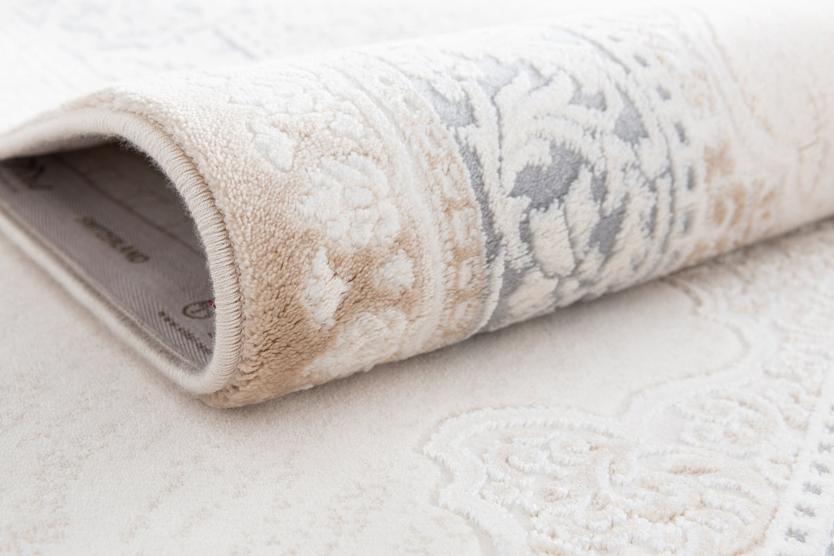 Rechteck Luxus Teppich Arosa in Weiss von Hadorn™ - Lifestyle Image