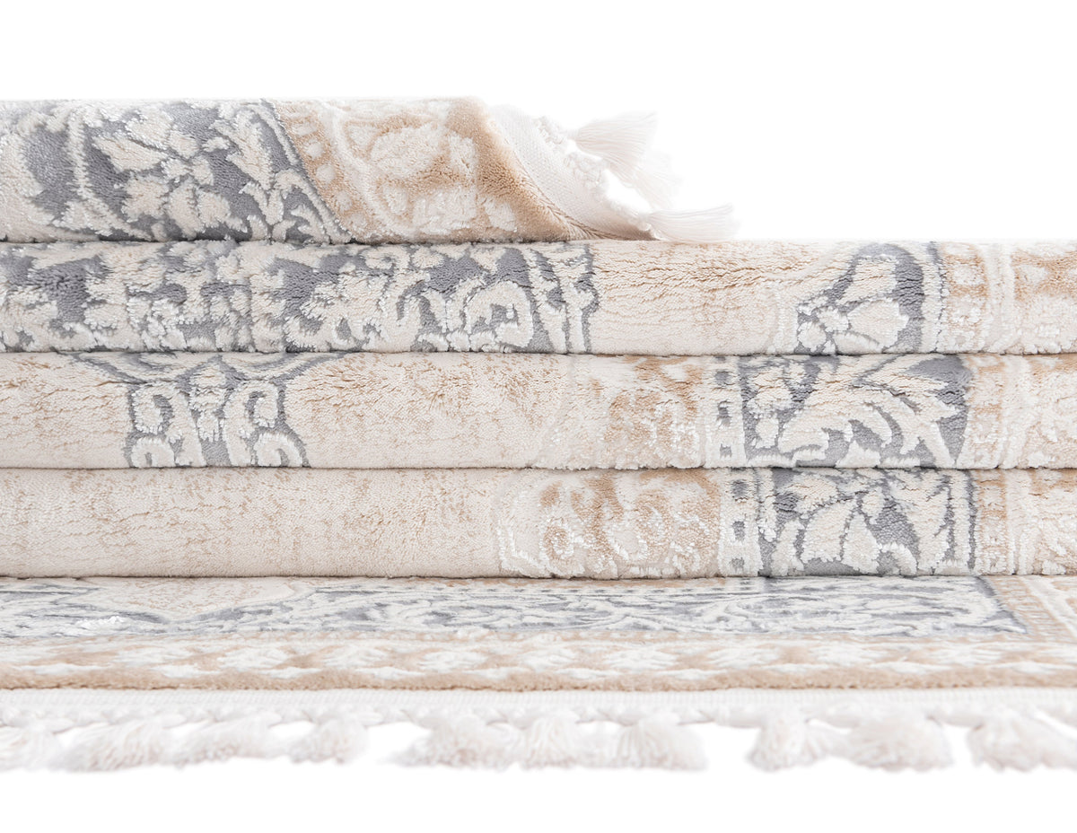 Rechteck Luxus Teppich Arosa in Weiss von Hadorn™ - Lifestyle Image