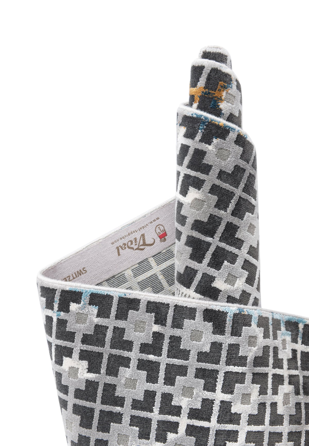 Rechteck Luxus Teppich Zurich in Grau von Hadorn™ - Lifestyle Image