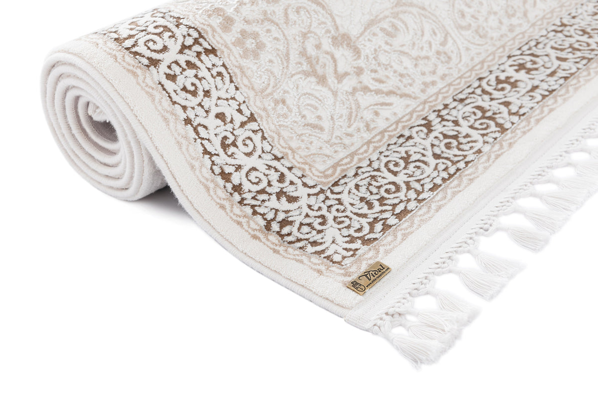 Rechteck Luxus Teppich Arosa in Weiss von Hadorn™ - Lifestyle Image