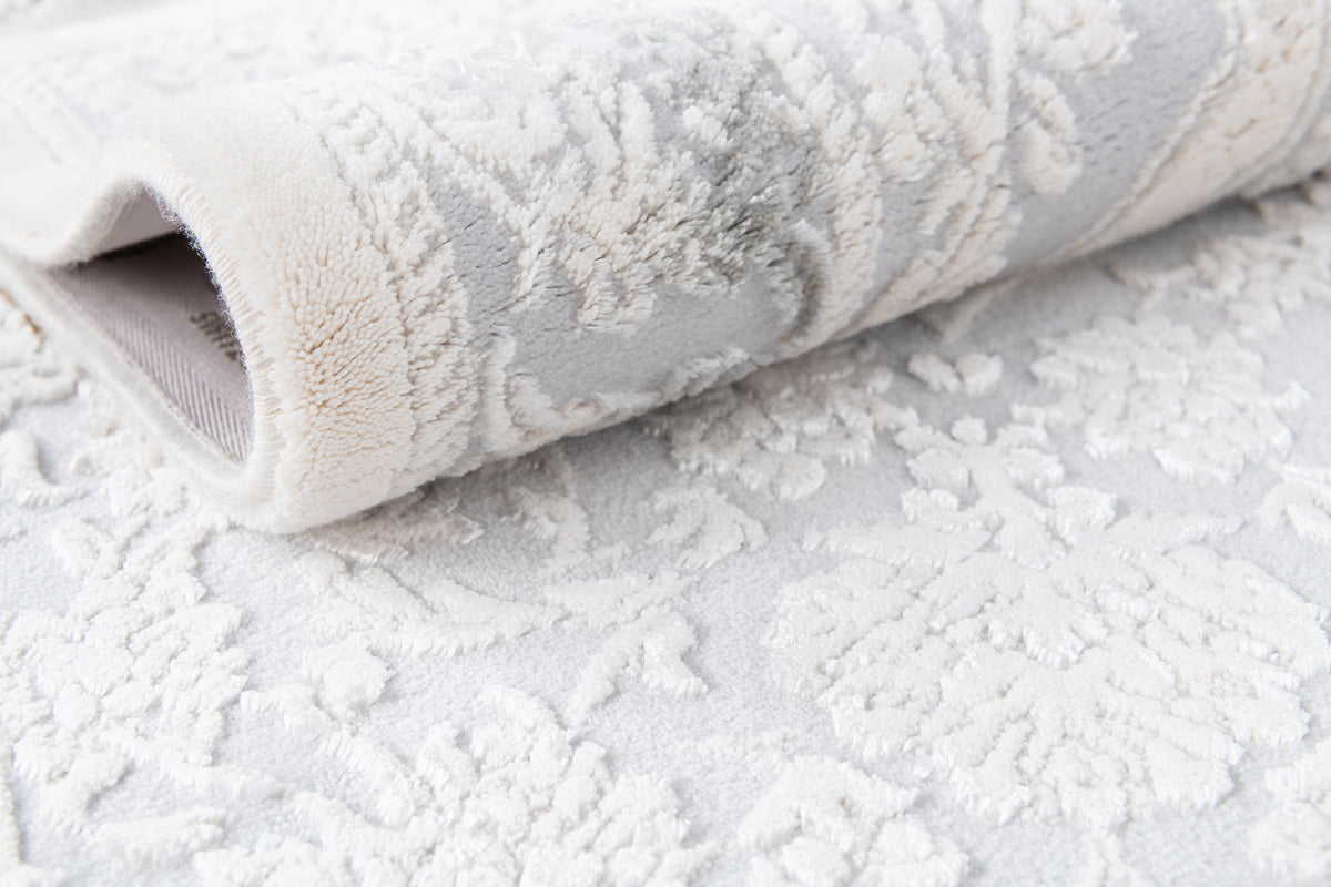 Oval Luxus Teppich Arosa in Weiss von Hadorn™ - Lifestyle Image