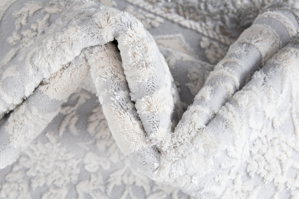 Oval Luxus Teppich Arosa in Weiss von Hadorn™ - Lifestyle Image