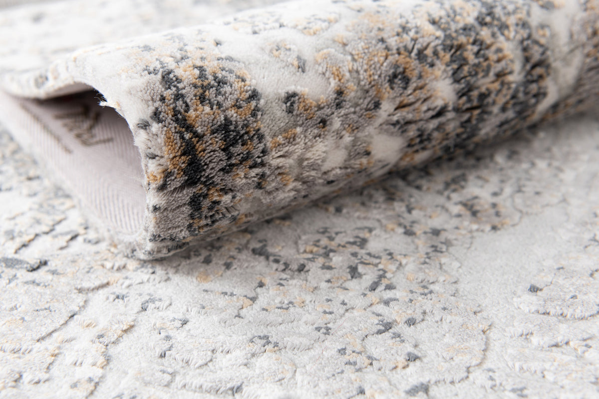 Rechteck Luxus Teppich Flims in Grau von Hadorn™ - Lifestyle Image
