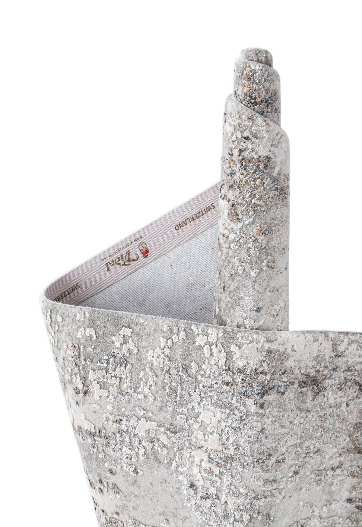 Rechteck Luxus Teppich Flims in Grau von Hadorn™ - Lifestyle Image