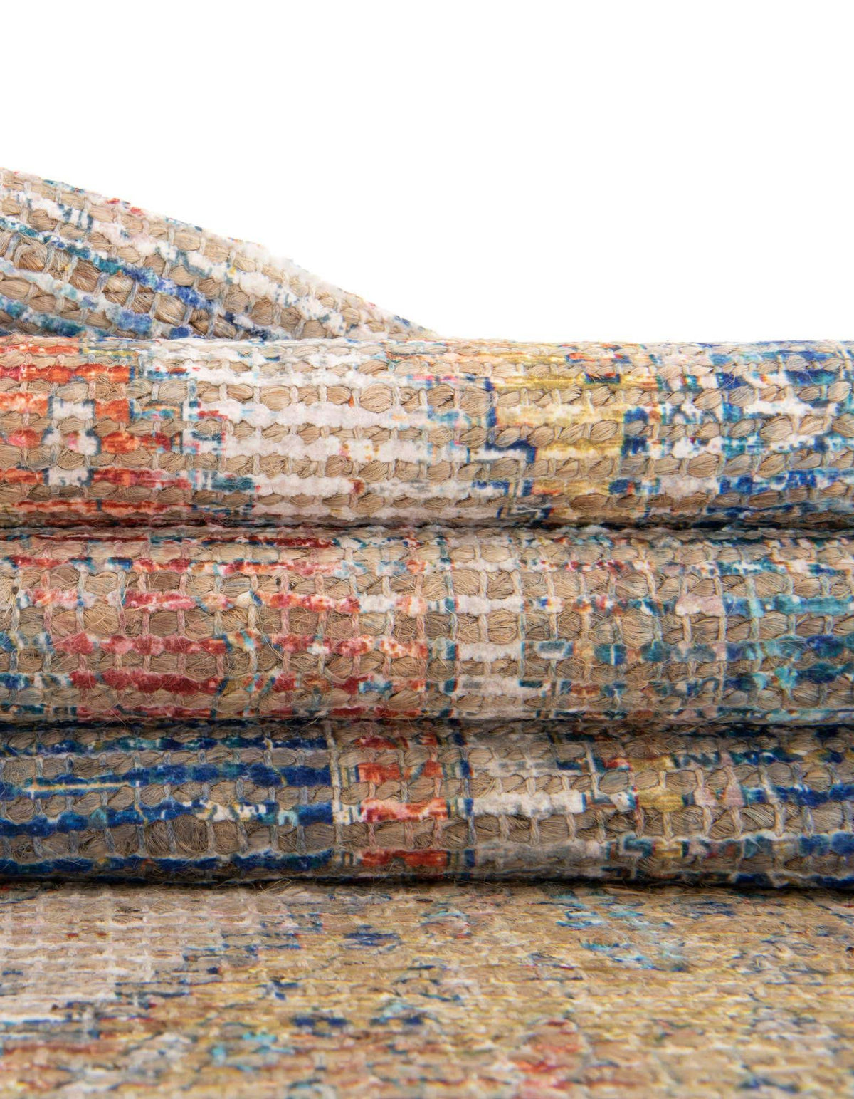Rechteck Handgeflochten Teppich Chenille Jute in Natürlich von Hadorn™ - Lifestyle Image