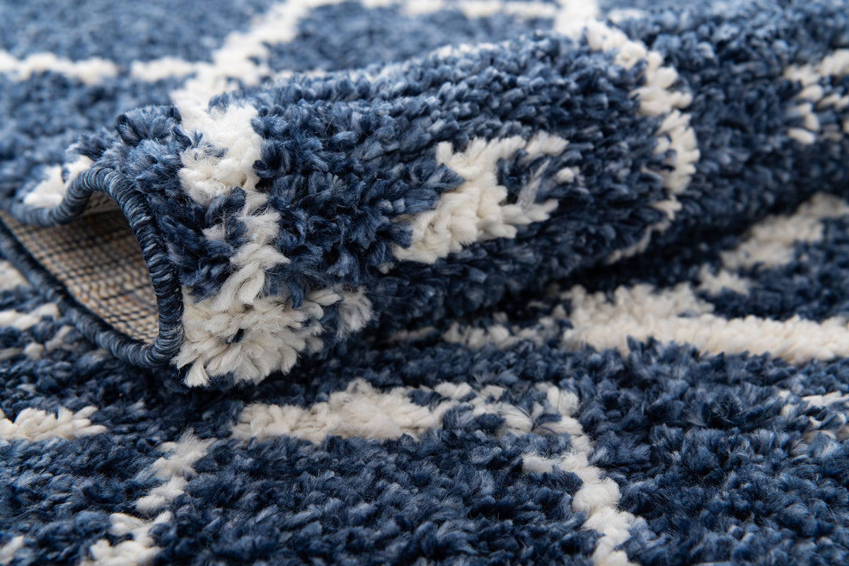 Rechteck Teppich Frauenfeld Diamond in Blau von Hadorn™ - Lifestyle Image