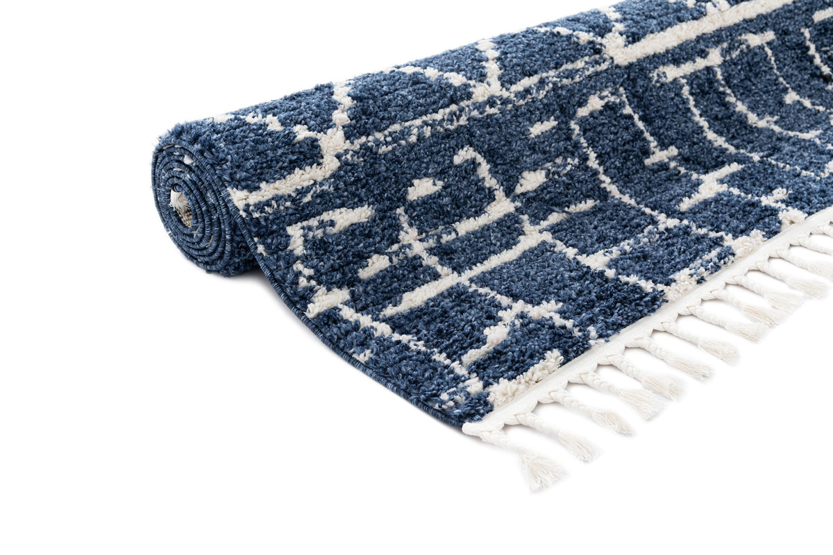 Rechteck Teppich Frauenfeld Diamond in Blau von Hadorn™ - Lifestyle Image