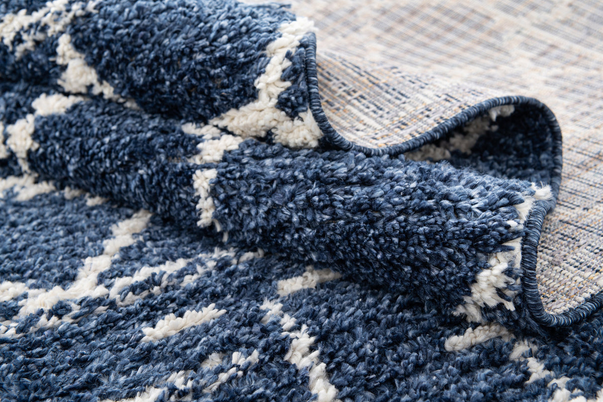 Rechteck Teppich Frauenfeld Diamond in Blau von Hadorn™ - Lifestyle Image