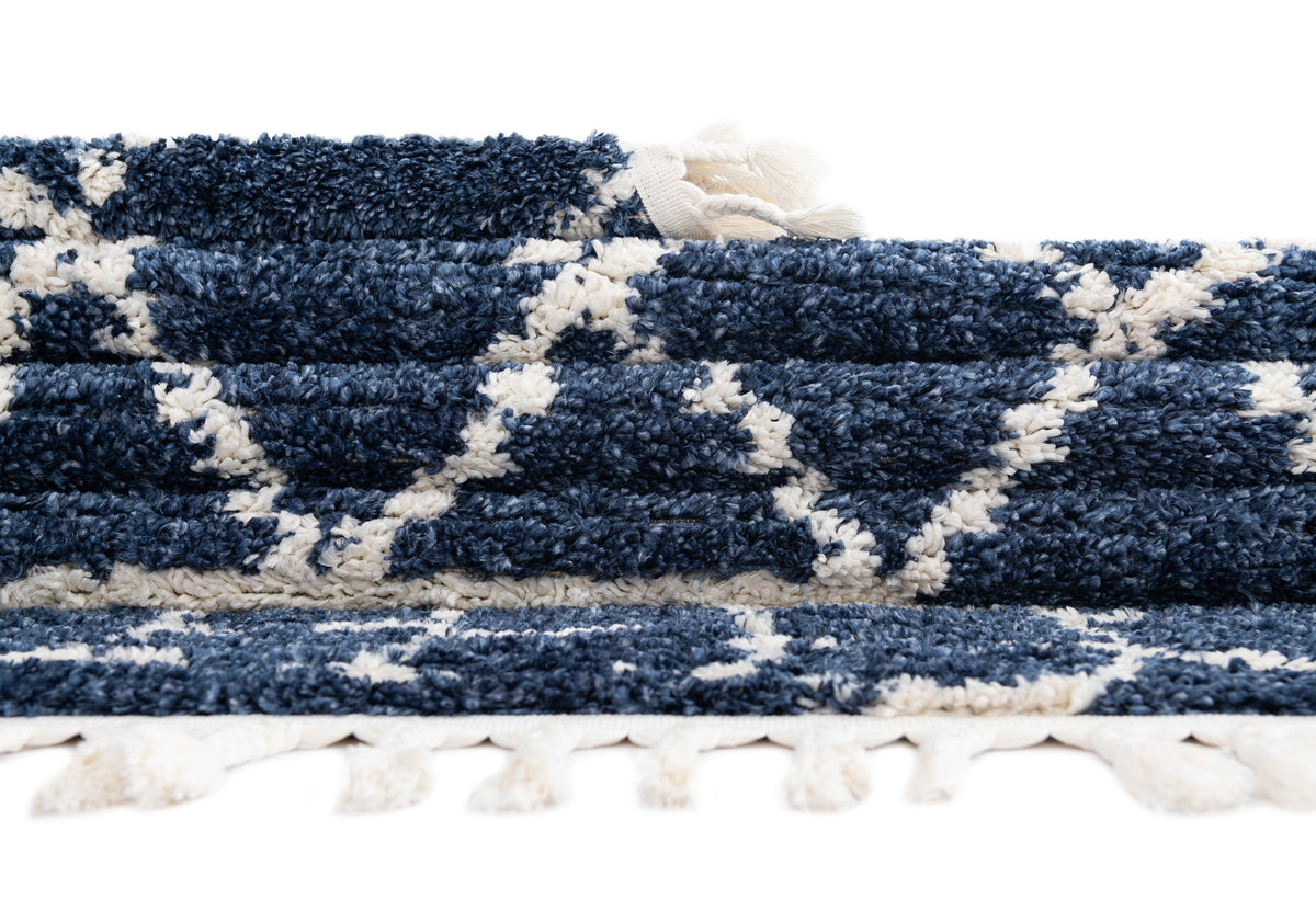 Läufer Teppich Frauenfeld Diamond in Blau von Hadorn™ - Lifestyle Image