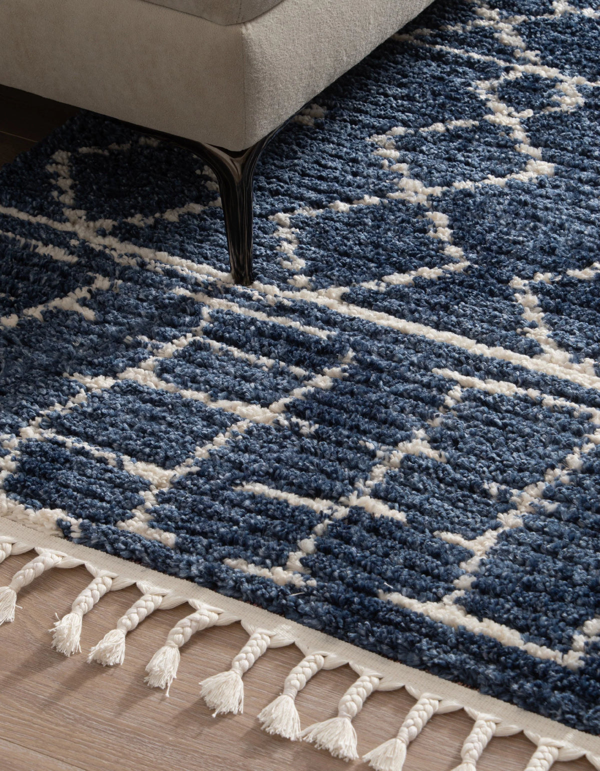 Läufer Teppich Frauenfeld Diamond in Blau von Hadorn™ - Lifestyle Image