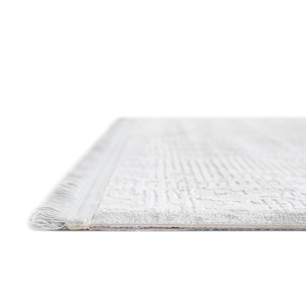 Rechteck Luxus Teppich Chiasso in Hellgrau von Hadorn™ - Lifestyle Image