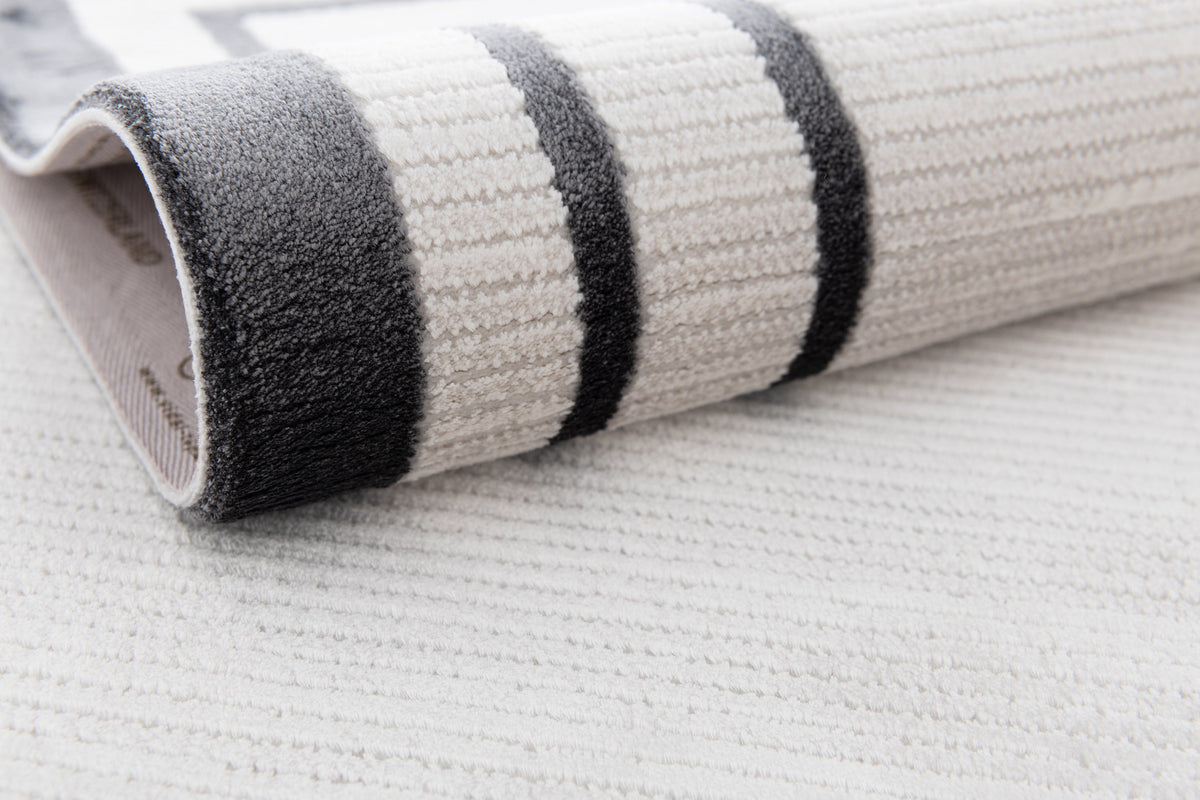 Rechteck Luxus Teppich Chiasso in Hellgrau von Hadorn™ - Lifestyle Image