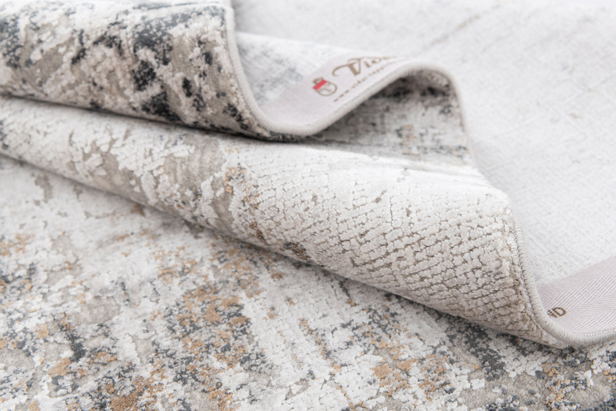 Rechteck Luxus Teppich Basel in Grau von Hadorn™ - Lifestyle Image