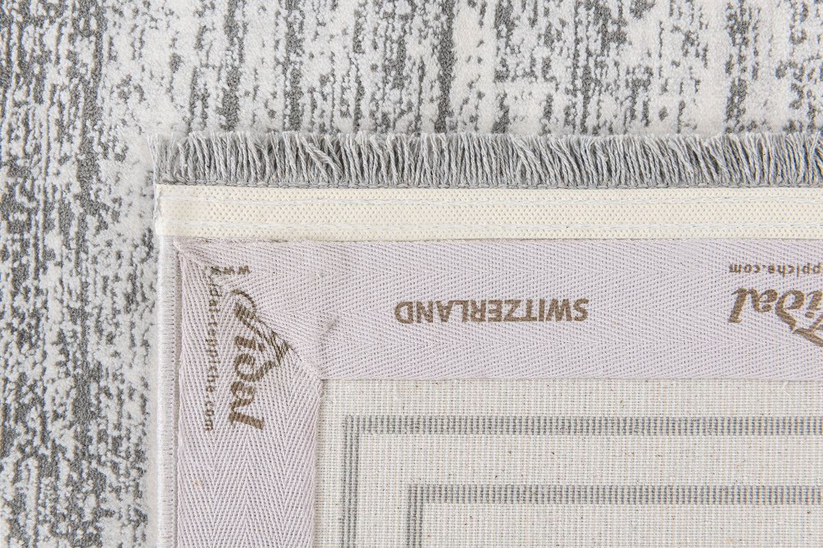 Rechteck Luxus Teppich Zurich in Grau von Hadorn™ - Lifestyle Image