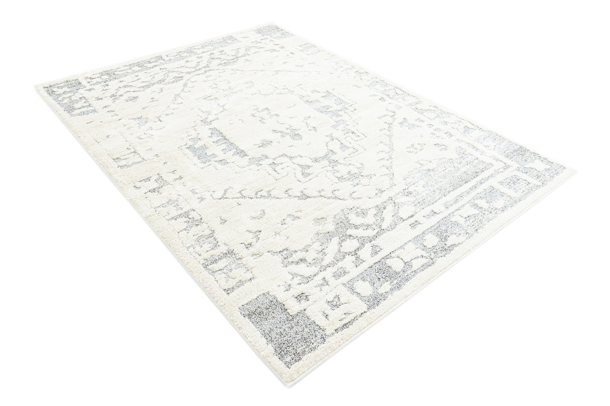 Rechteck Teppich Vevey in Weiss von Hadorn™ - Lifestyle Image